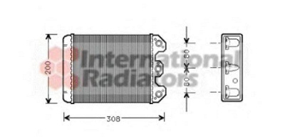 VAN WEZEL 30006102 -  Теплообменник, отопление салона